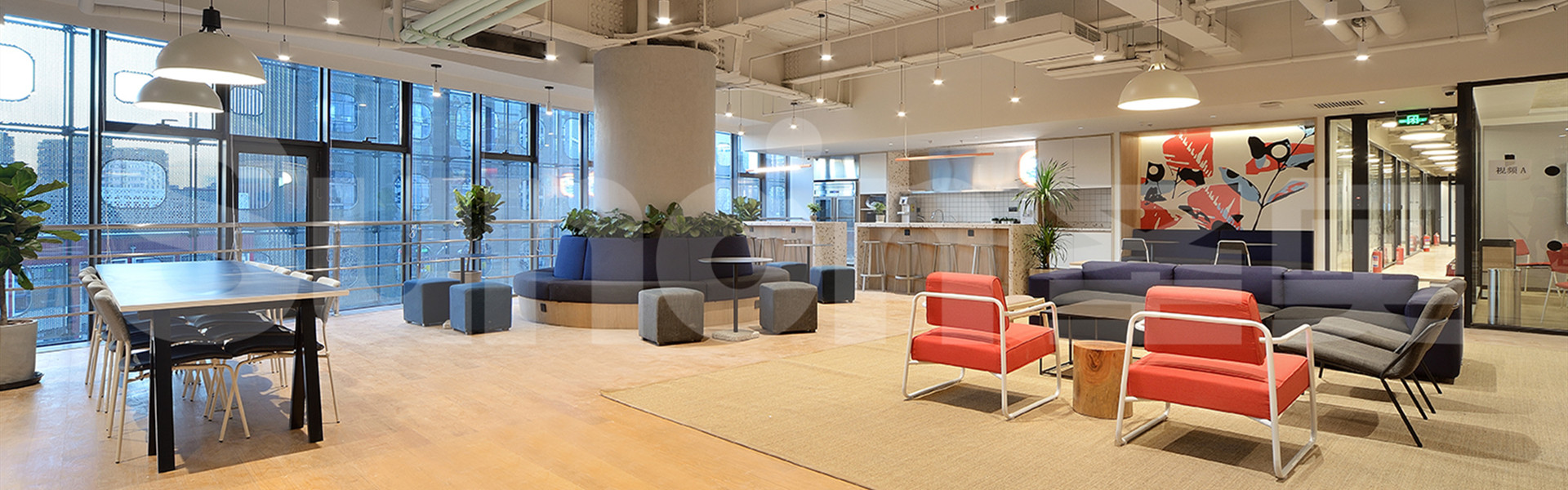 圣奧辦公家具為WeWork設(shè)計多元化休閑空間實拍圖
