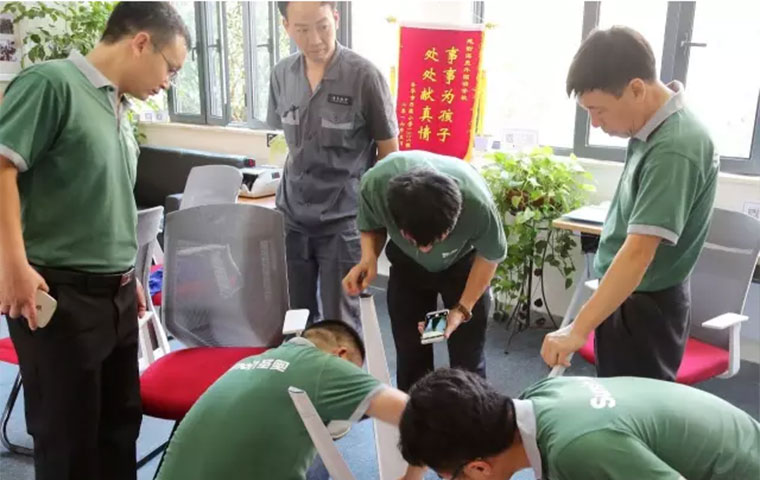 圣奧“管家式”服務現場施工圖
