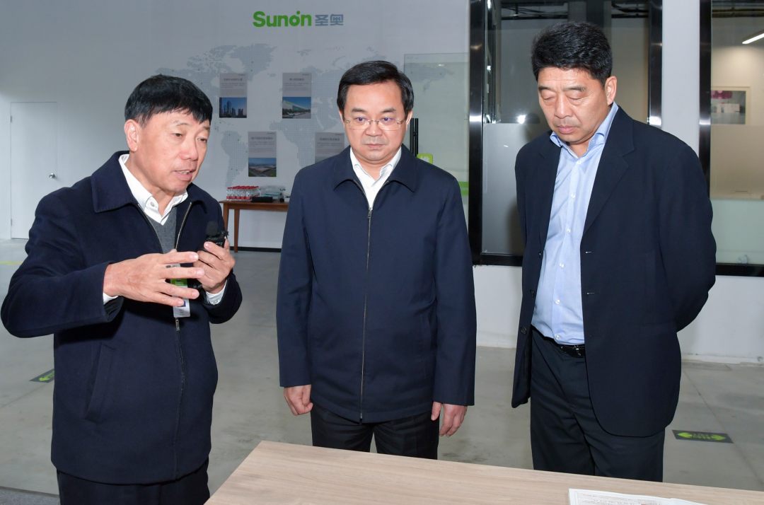 浙江省副省長高興夫到圣奧辦公家具錢塘新區智造基地走訪調研