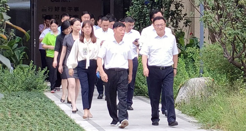 浙江省建設(shè)廳廳長項永丹到圣奧調(diào)研