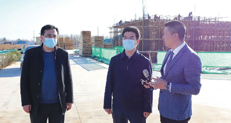 衡水市副市長王偉一行到圣奧深州項目調研