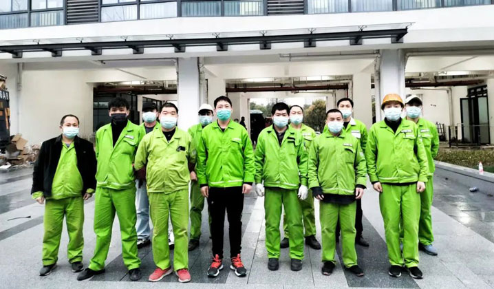 圣奧海寧基地支援抗疫,協助搭建臨時隔離點
